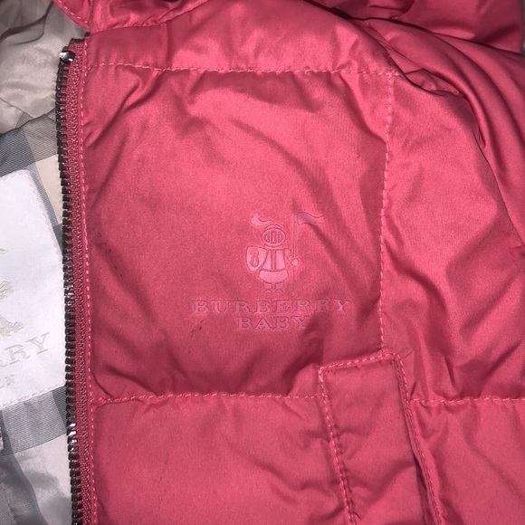 Pink Burberry Baby Snow Suit - Picture 4 of 4